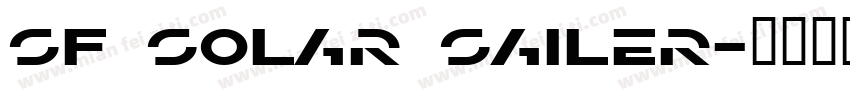 SF Solar Sailer字体转换